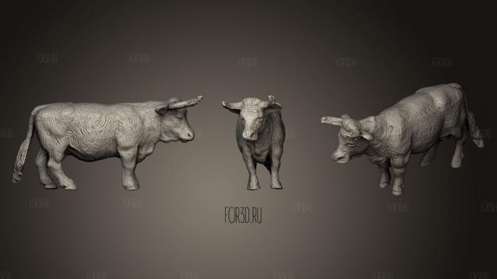 cow stl model for CNC